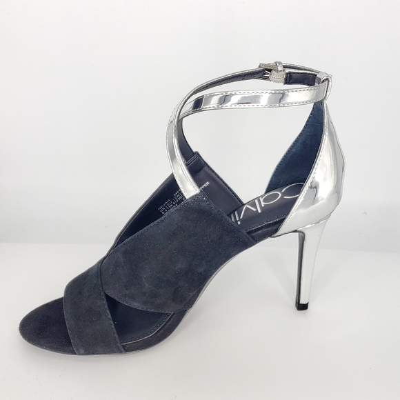 New Calvin Klein Nevah Suade Heels Sz 6.5 - Picture 4 of 8